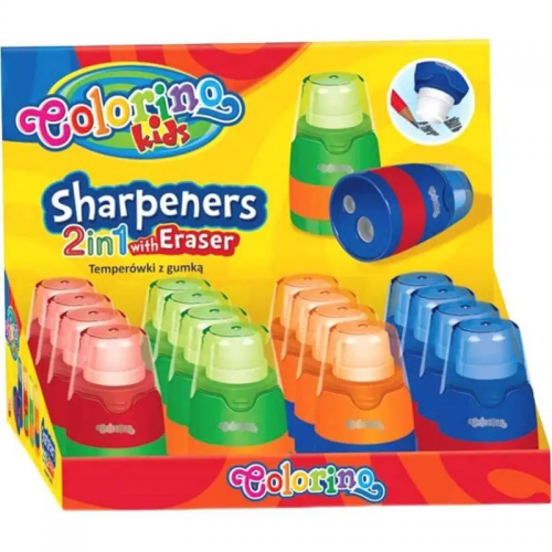 Colorino teritaja kustutuskummiga 2in1