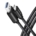 AXAGON BUCM3-AM10AB cable USB-C < > USB-A USB 3.2 Gen 1/3A/ALU/Black braided/1m