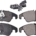 Ecost customer return febi bilstein 16798 brake pad set with screws, 1 piece.