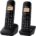 Ecost Customer Return Panasonic (Wireless) KX-TGB612FRB Cordless Phone Duo - Black