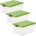 Ecost customer return Rotho Compact 3piece set storage box 38l with lid, plastic, transpa