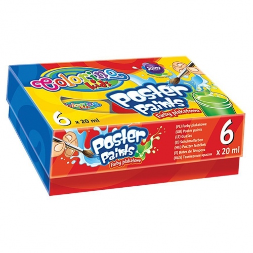 Colorino Kids guassvärvid 6 värvi 20 ml