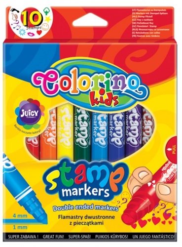 Colorino Kids Kahe otsaga markerid ,templitega ,10 tk