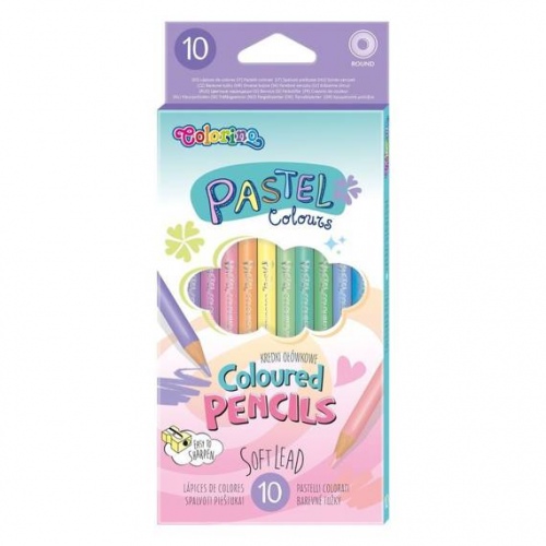 Colorino pastelsed värvilised pliiatsid, 10 värvi