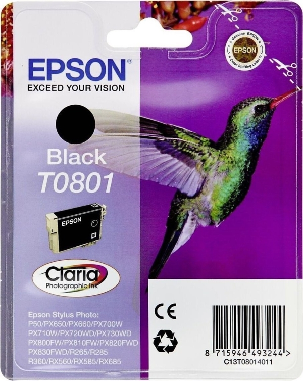 Tint Epson Stylus Photo R265 / 360 / RX560 Must (7,4 ml)