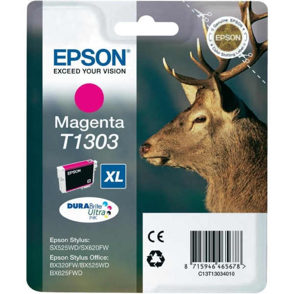 Tint Epson SX525 / BX525 / BX625 Magenta (10,1 ml, XL)