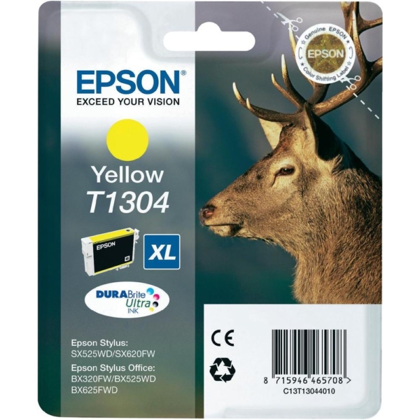 Tint Epson SX525 / BX525 / BX625 Kollane (10,1 ml, XL)