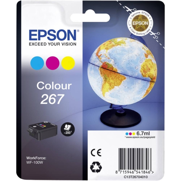 Tint Epson 267 WF-100W Värviline (6,7 ml, 200lk)