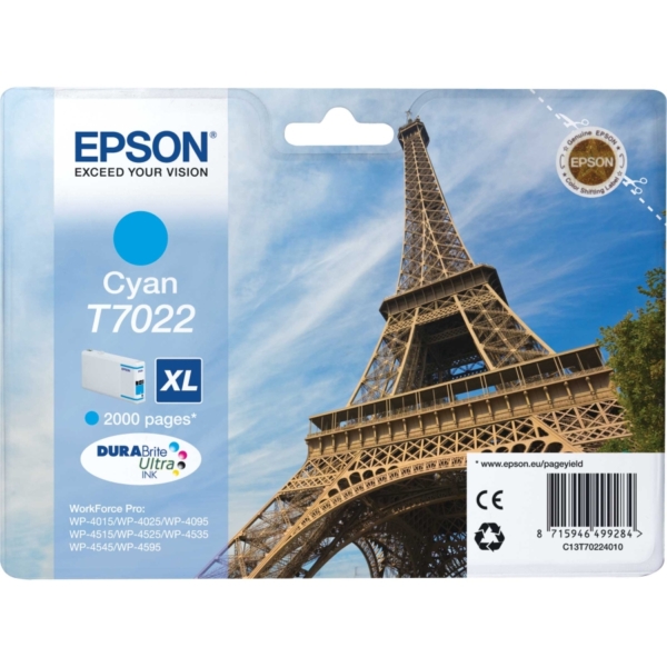 Tint Epson WP4000/ 4015/ 4025/ 4095/ 4515/ 4525/ 4535/ 4545/ 4595  Tsüaan (2000lk, XL)