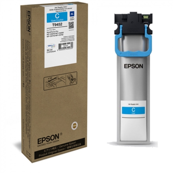 Tint Epson WorkForce Pro WF-C5210DW, WF-C5290DW, WF-C5710DWF, WF-C5790DWF Tsüaan (38.1ml, 5000lk, XL)