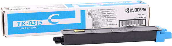 Tooner Kyocera TK-8315C cyan (6 000 lehte) -  TASKalfa 2550ci