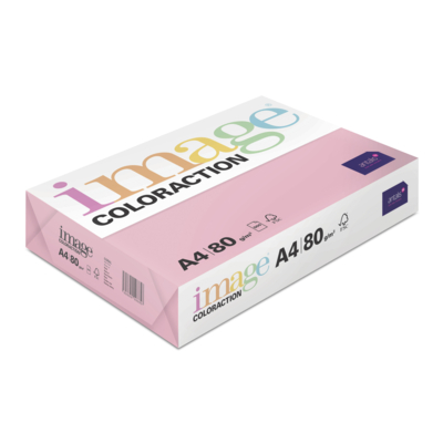 Koopiapaber Image Coloraction, 80gsm, A4, Coral / Mid Pink, 500 l/pk.#1619074