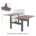 Double height adjustable table Up Up, black frame, electric 2x2 motor height adjustment,