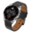 Garett V10 Smartwatch, Silver-black leather
