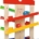 Ecost Customer Return Eichhorn Marble Run house, 4 pieces, colourful wooden roller run with bell and