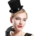 Ecost Customer Return BABEYOND women's mini top hat headband: party, flapper costume accessory