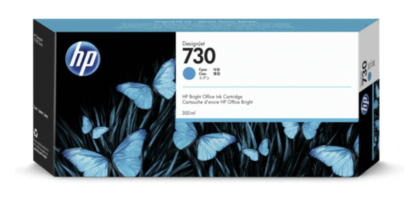 HP 730 (P2V68A) tindikassett, Cyan